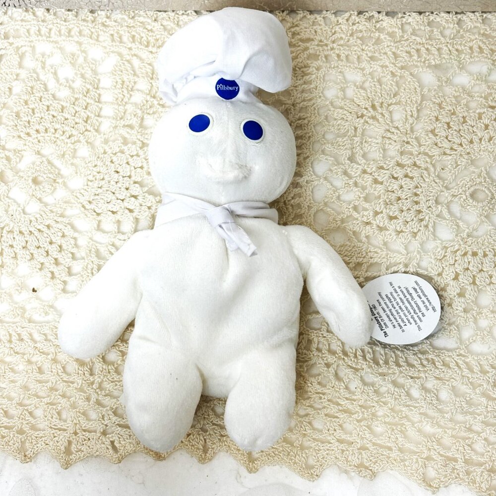 1997 Pillsbury Doughboy Plush Beanie Dakin Beanbag Doll - 8 “ tall – Vintage - Picture 2 of 8